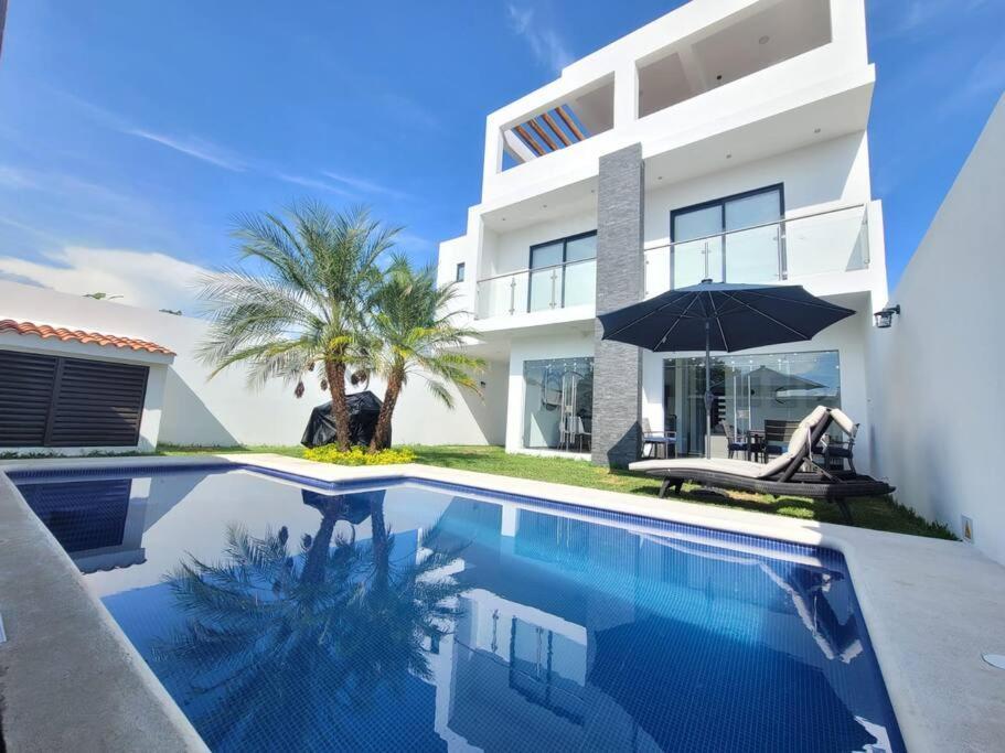 Casa Lua Tequesquitengo. Alberca, Jacuzzi Y Roof Bagian luar foto